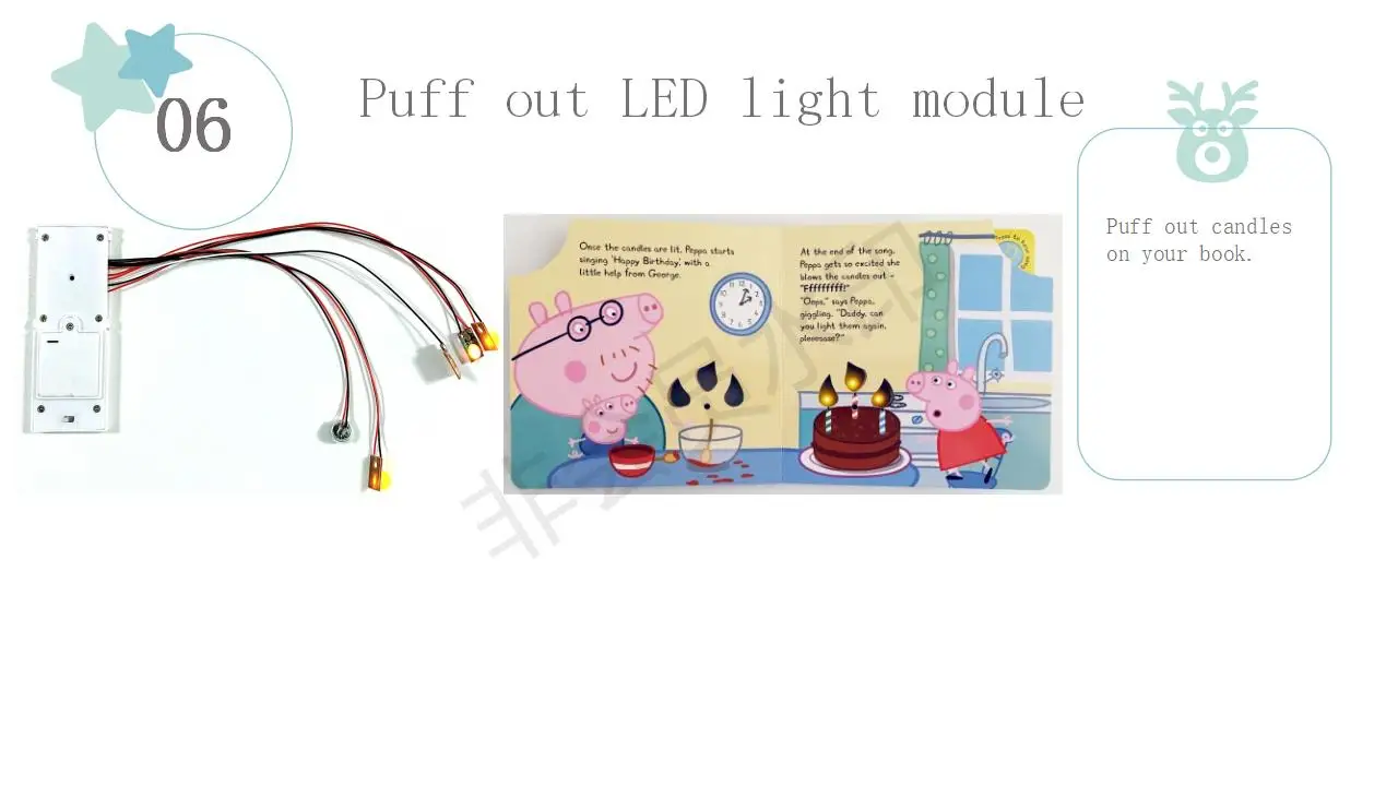 custom made touch sensor push button sound module for kids sound board book membrane