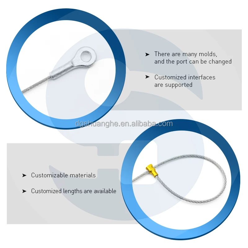 Factory Customized Wholesale Chandelier safety cable Baggage tag cable Container cable