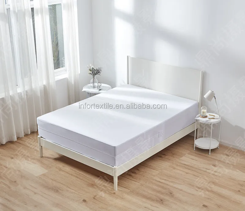 factory wholesale Hotel Knitted Fabric Laminated with TPU mattress encasement waterproof protector mattress encasement bed bugs