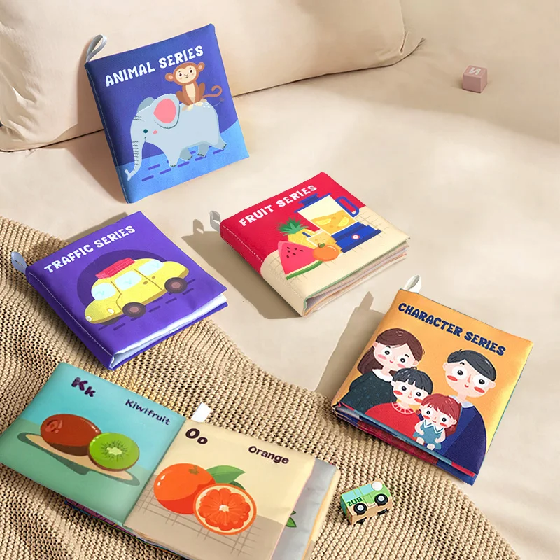 Wholesale Cloth Book Early Education Puzzle Boiled Tear Not Rotten Baby Book Toy Baby Cloth Book