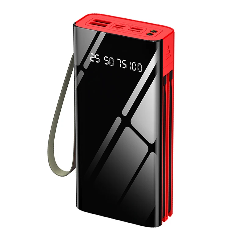 2A fast charging Portable powerbank New Trend 30000mah power banks charger 4 outputs power bank with digital indicator