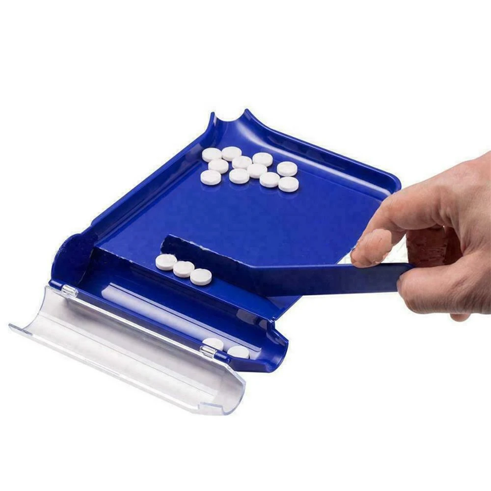 Amazon Hot Selling Pill Counting Tray Blue Pill Counter Organizer Pill Dispenser