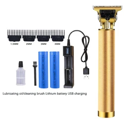 Retro Zero Gapped Salon Rechargeable Cordless Electric Trimmers Set Hair Clippers