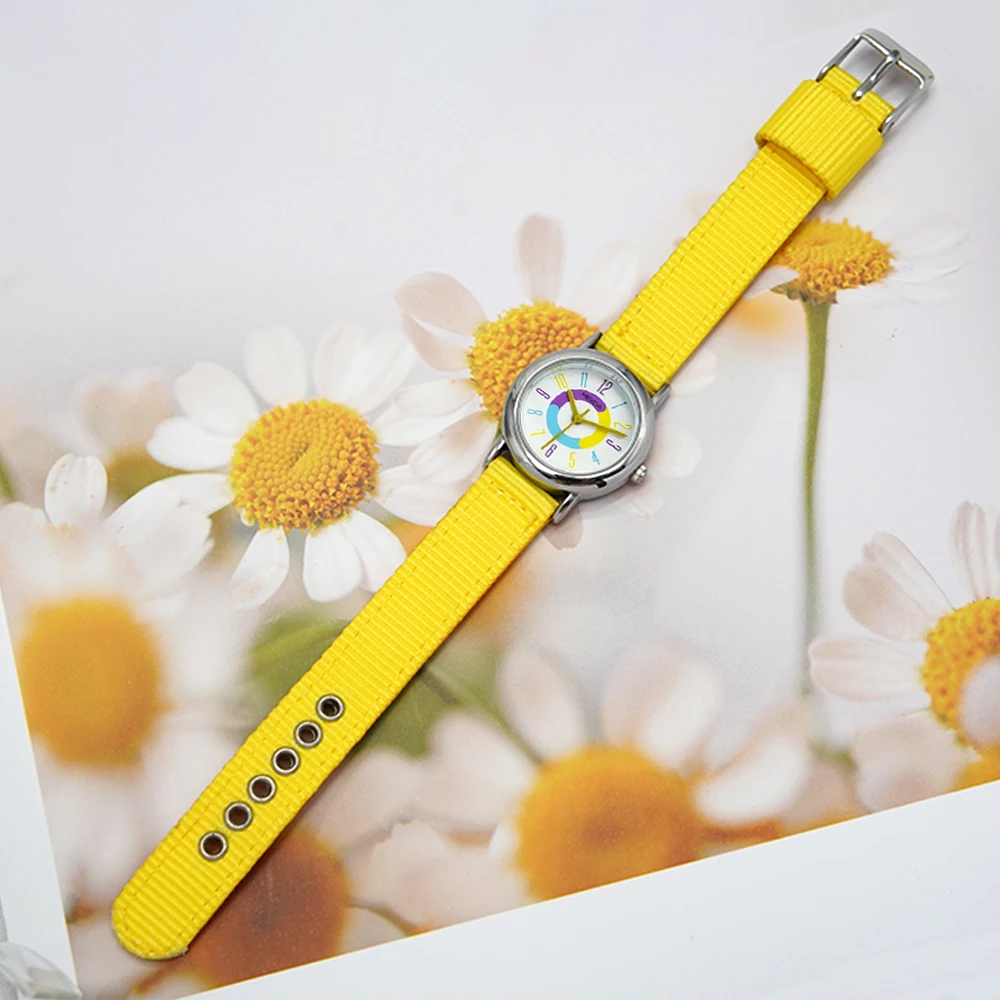 MEXDA Cheap Quartz yellow Children Watch Cute Cartoon Watch For Kids Montre Enfant Analogue Kids Watch