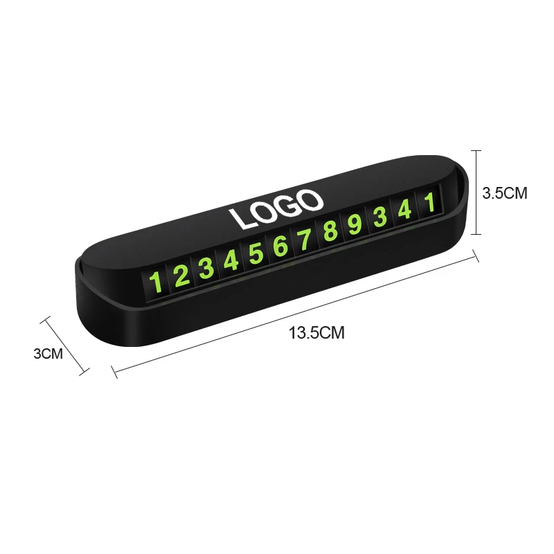 ABS Temporary Car Parking Card Adsorbed Luminous Hidden For Geely Atlas SUV Boyue Borui Coolray Emgrand NL3 EX7 X7 EC7 GX7 GT G