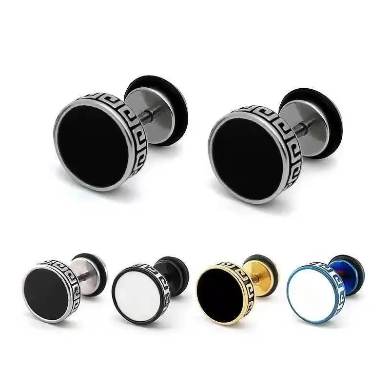 Ear plug Round Stretcher Earring Disc Ring Tunnel Ear Piercing