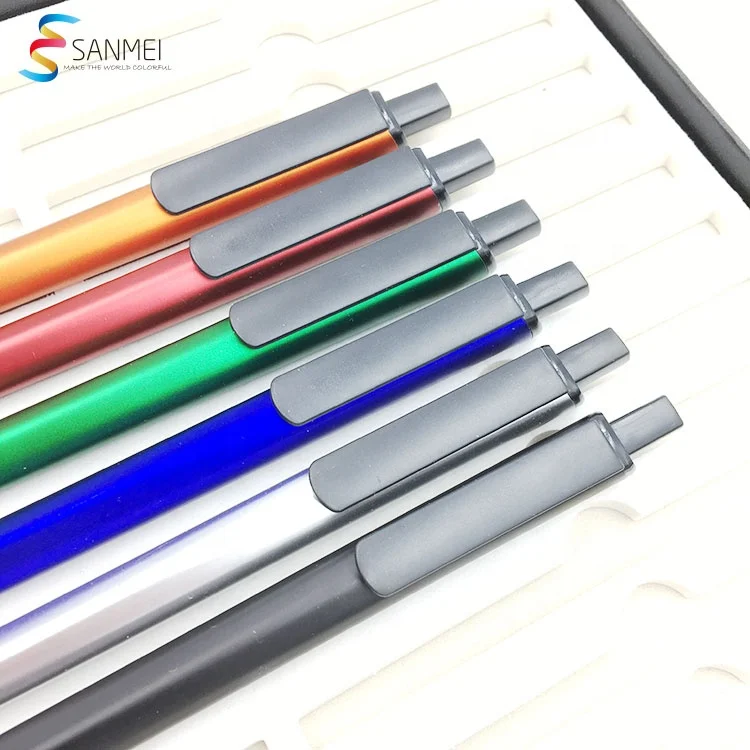 Latest OEM printing plastic retractable custom hotel logo promotional pen for advertising