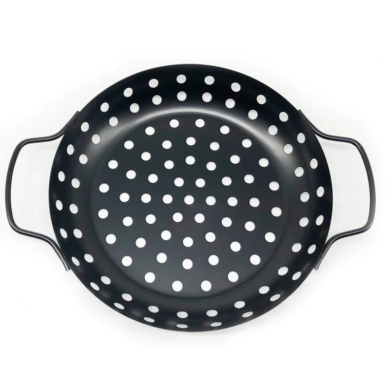 High Quality Round BBQ Pan Non-stick Household Multifunctional Barbecue Tools for Indoor Outdoor Camping Picnic