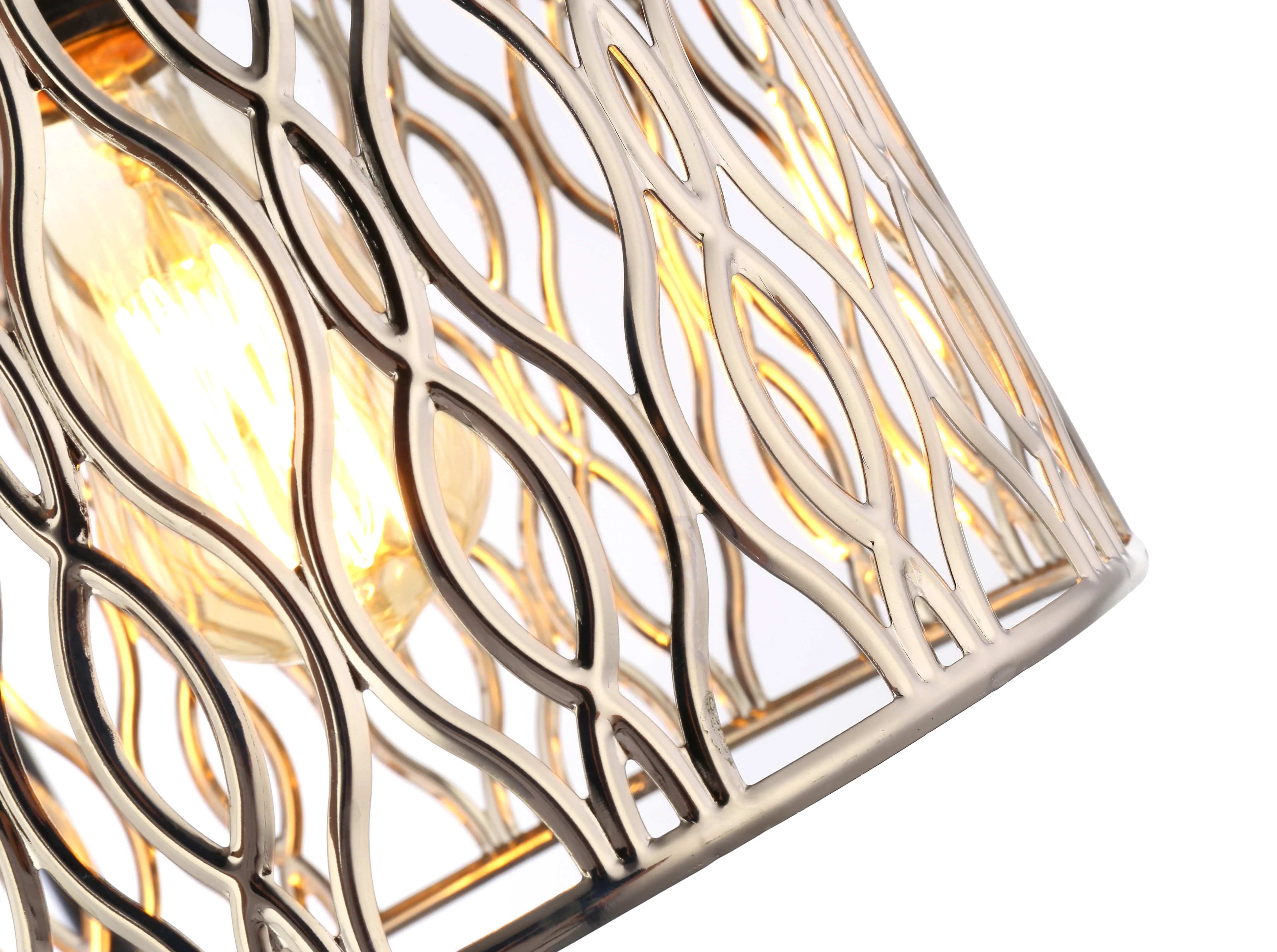 Residential Contemporary Pendant Lamp Plated Lampshade For Room Decorative Light Lamp