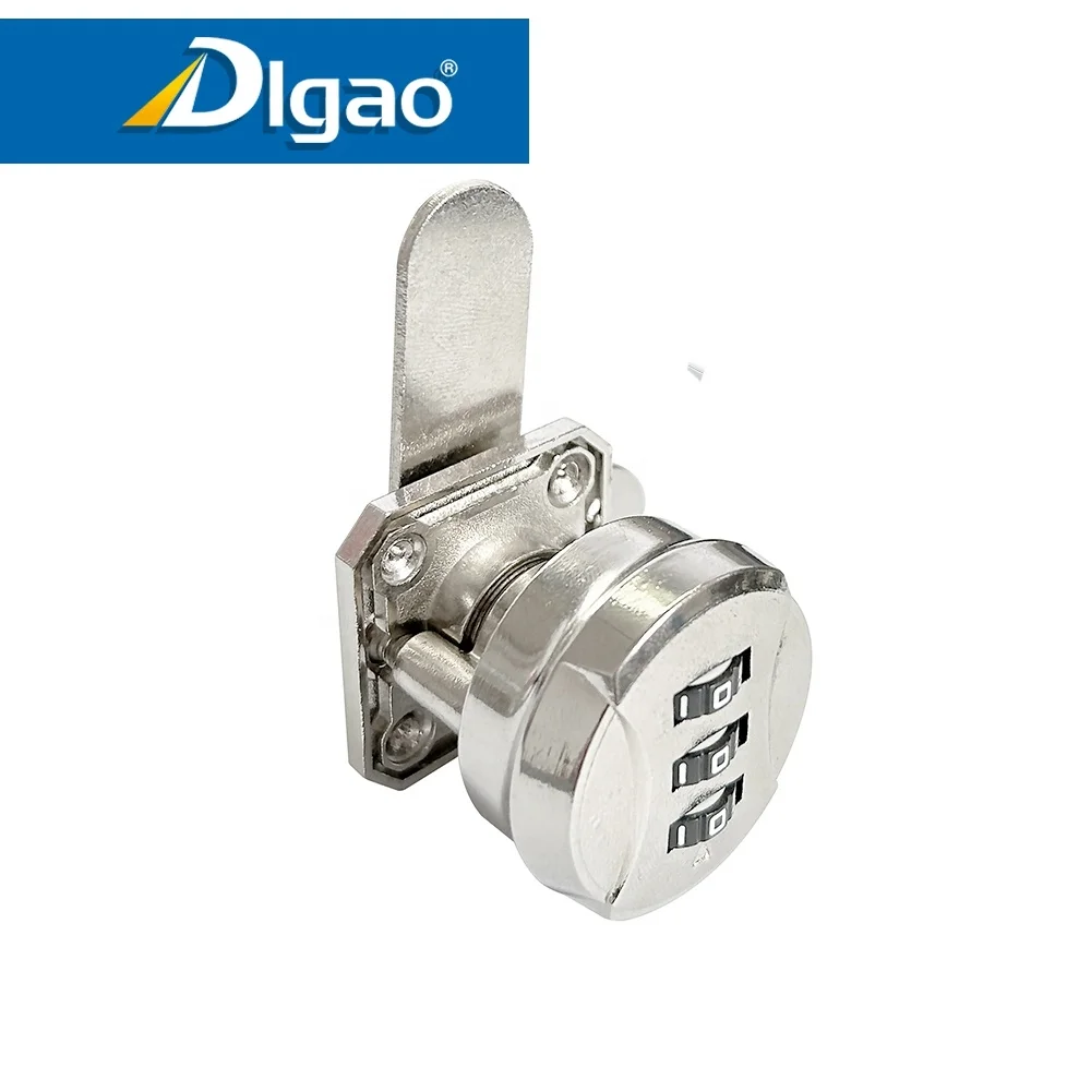 Wholesale mailbox three-digit password lock zinc alloy desk drawer mechanical combination lock