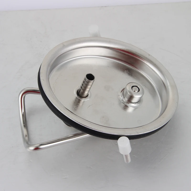 stainless steel 304 Cornelius Keg Lid New Replacement Beer Barrels Lid with release valve Corny soda Keg Lid