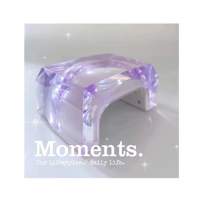 
Customized Private Label Low, Moq Portable Small Purple Black Manicure Sunuv Led Light Nails Lamps Dryer With Crystals/ 