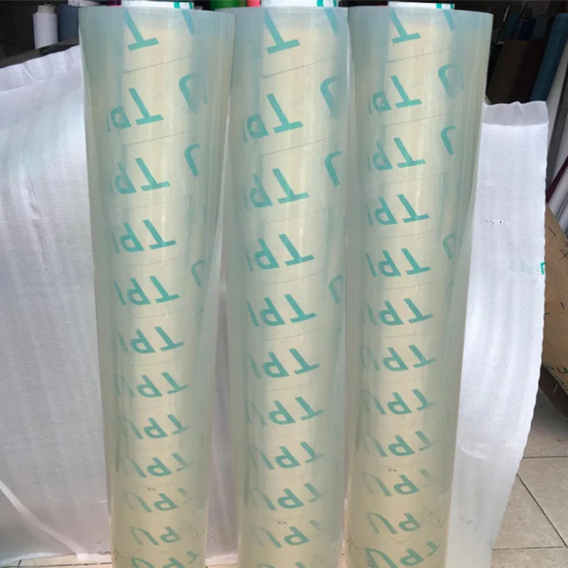 0.4MM TPU Film Supplier Breathable Super Clear Transparent Soft Plastic Film for Making Bag