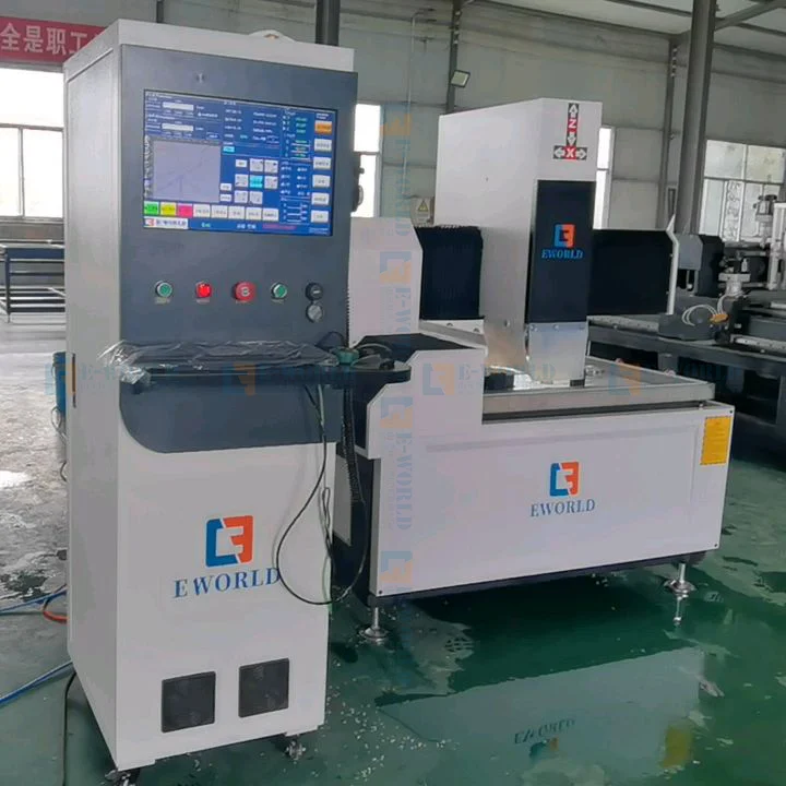 Popular Automatic Shower Glass Hinge Hole Drilling Edging Machine CNC Glass Milling Groove Machine