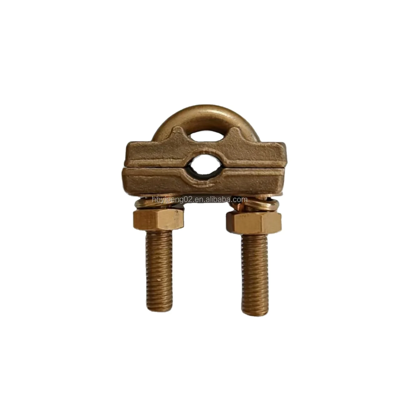 High Quality Earthing Rod Clamp / Brass U Bolt Cable Clamp / Brass Earthing Bonding Clamp