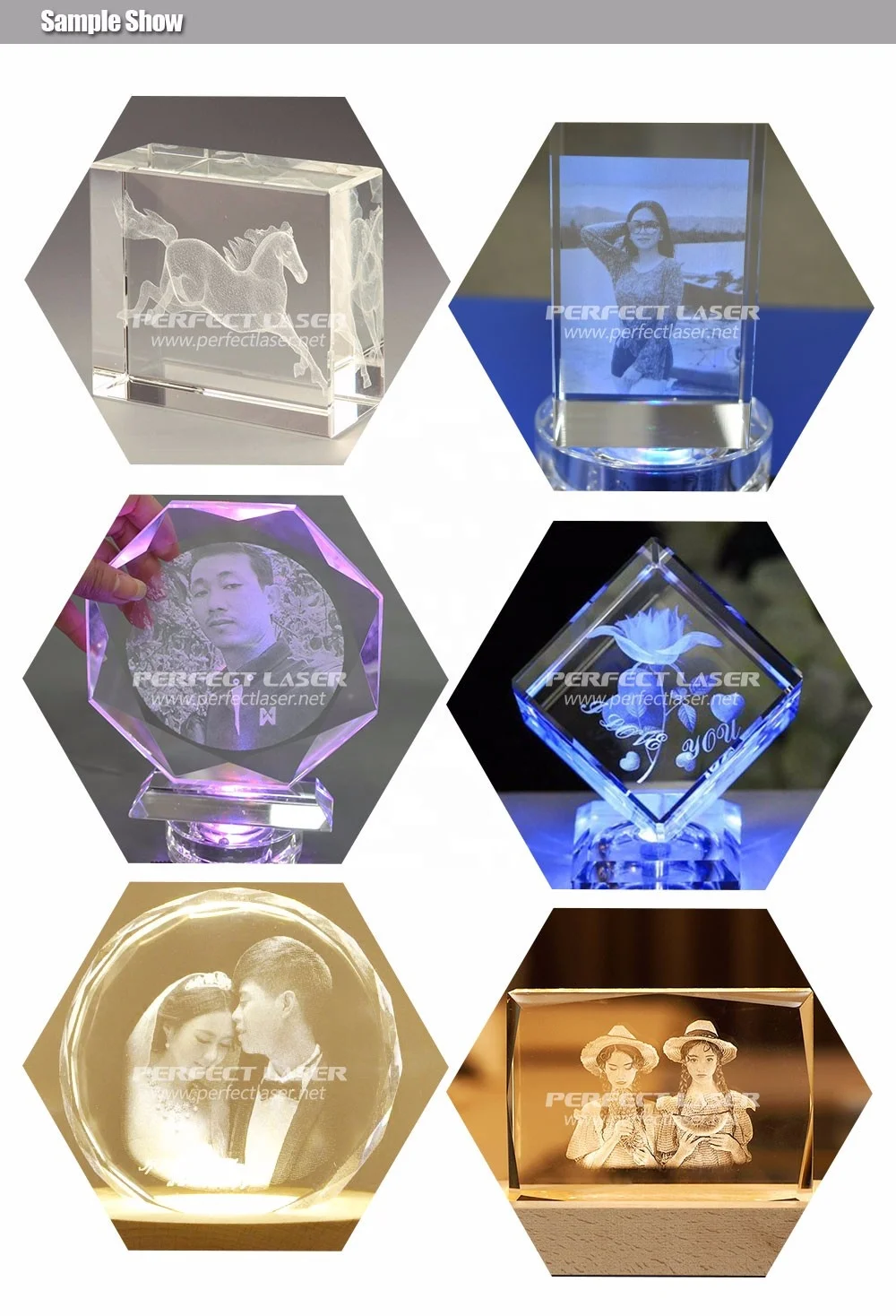 Perfect Laser New Style Scanner Camera 2D 3D Photo picture glass acrylic inner Laser Crystal Engraving engraver Machine for sale