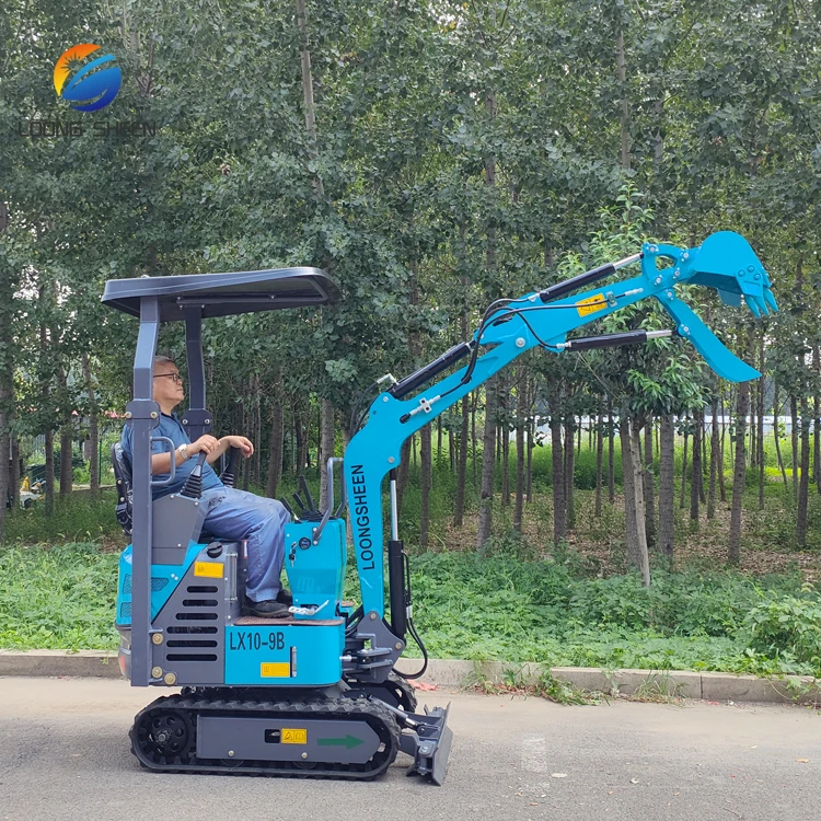 Multi Function Mini Excavators 1 ton 1.2 ton Micro Digger with Auger Hammer Buckets