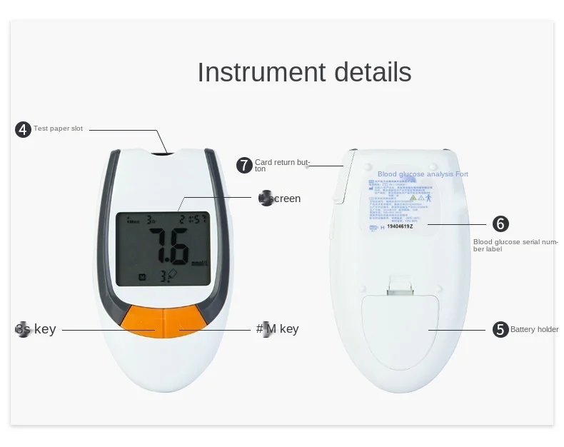 
blood glucose meter/hemoglobin meter blood glucose meter no pain 