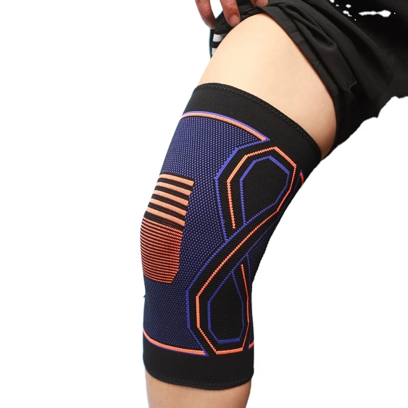 Breathable and safe elastic sports protective cover silicone knee pads support knee pads training basketball elastic knee pads