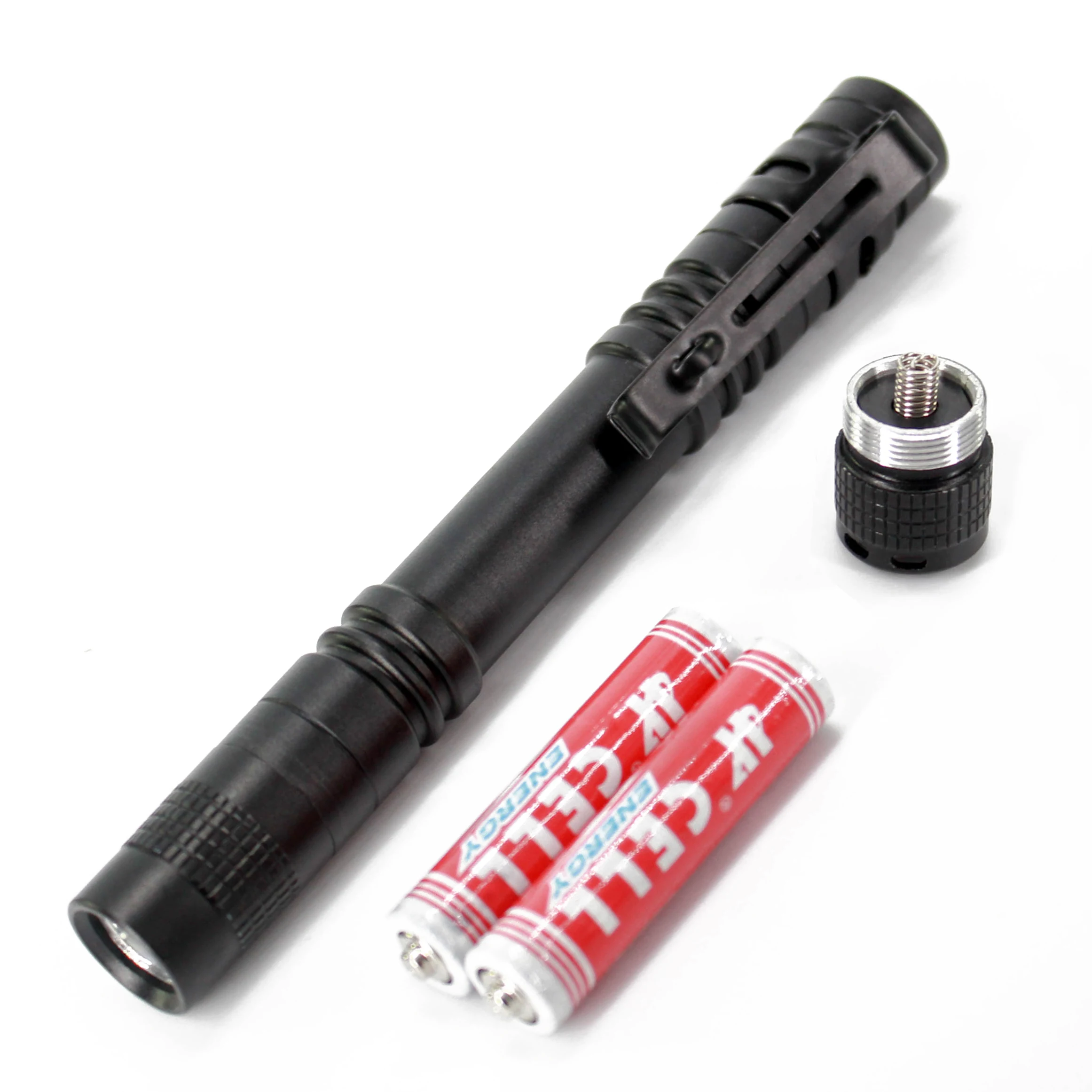 mini pen torch tail button aluminum alloy xpe small 3w led penlight with clip