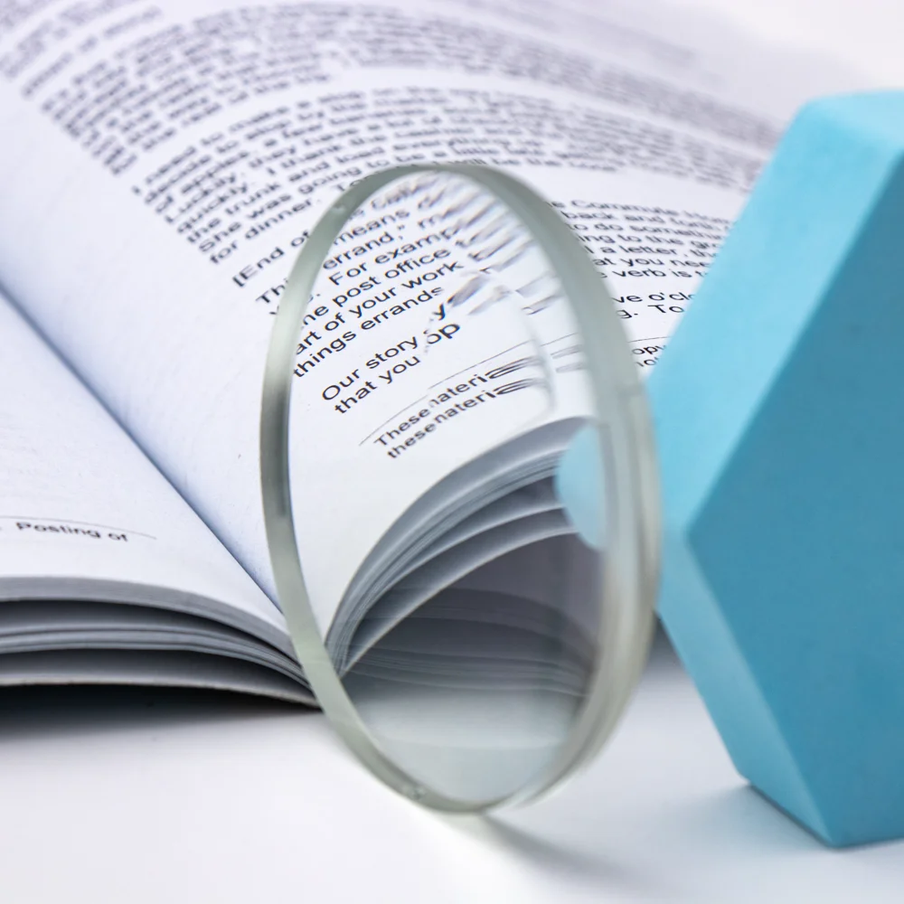 Заводская распродажа HMC покрытие прозрачные серо-коричневые линзы с высоким индексом прогрессивной 1 74 оптической смолы синяя Светоотражающая линза UV400