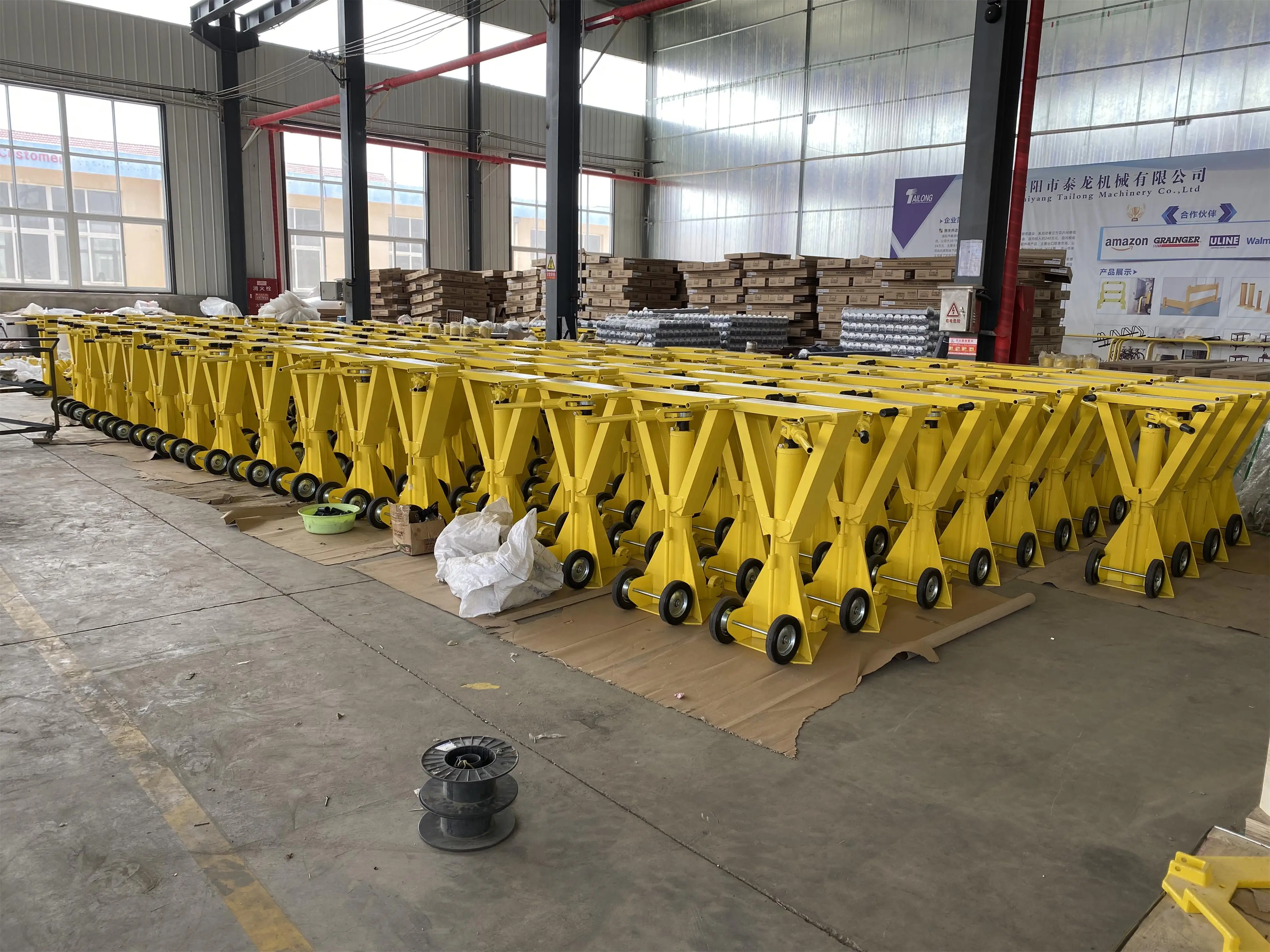 100,000 Lb Static Capacity Steel Trailer Stabilizing Jack