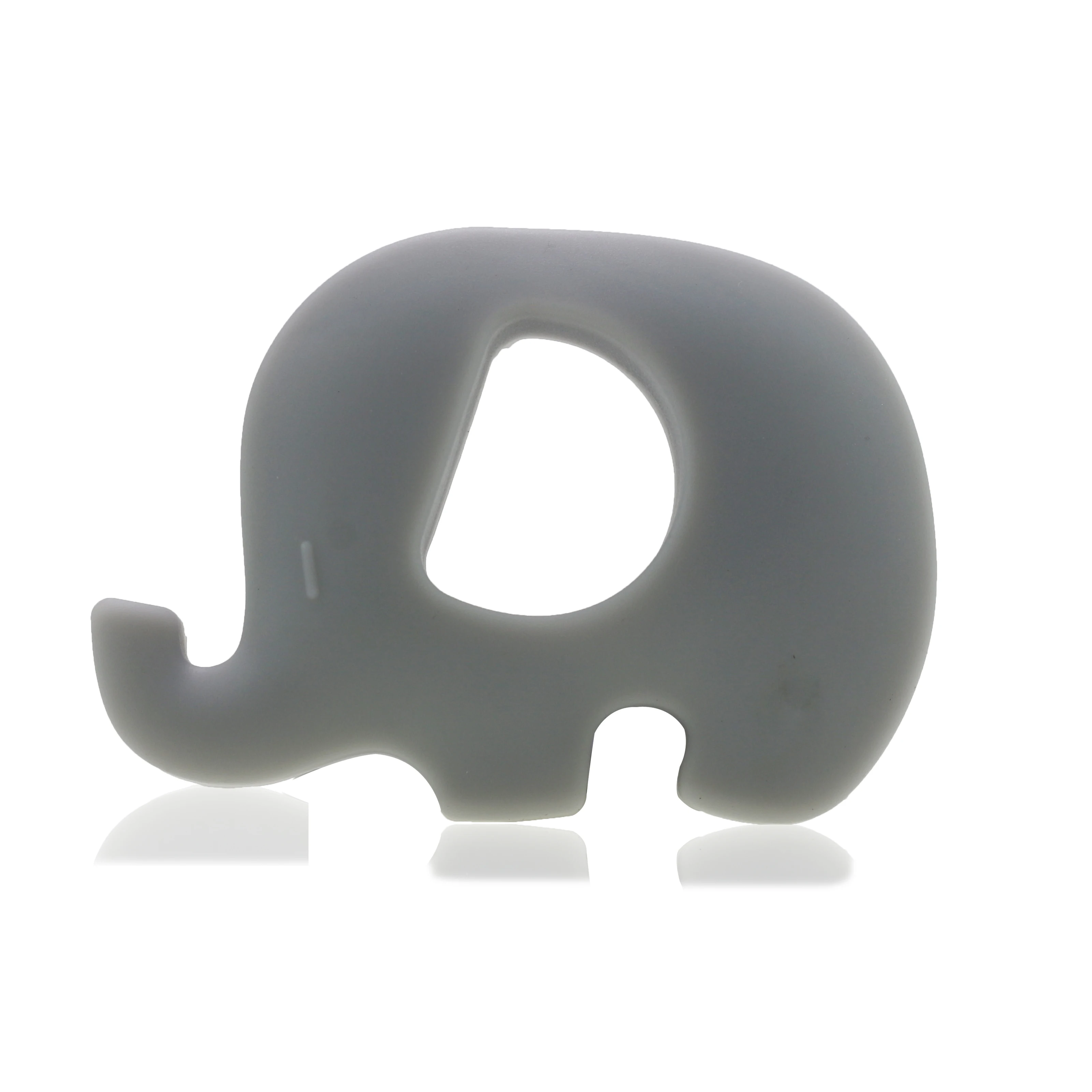 2021 wholesale BPA FREE  baby silicone teething beads teether elephant pendant food grade teether toys silicone