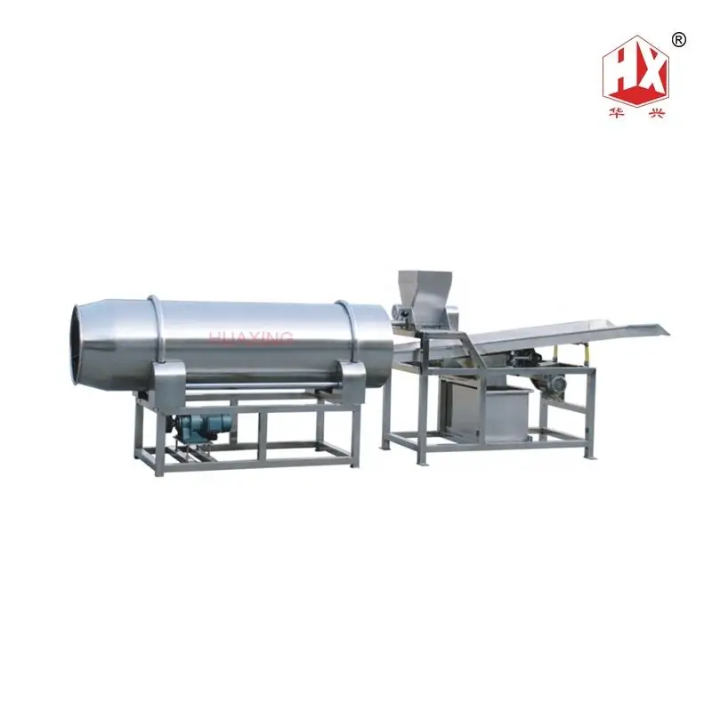 Stainless steel snacks seasoning flavor machine /drum flavoring line/flavoring machine