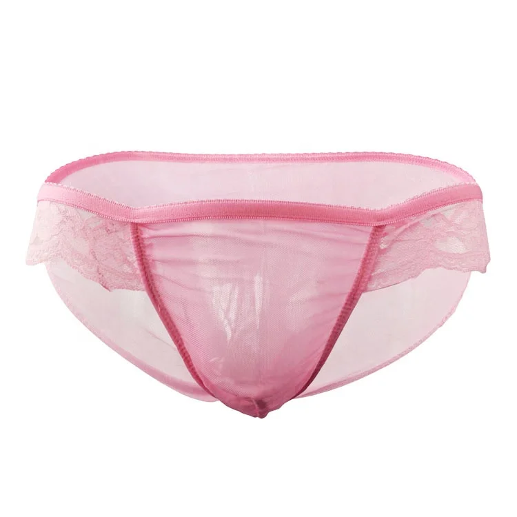 factory custom pink cute sissy sexy underwear lace elastic soft comfortable sexy panties