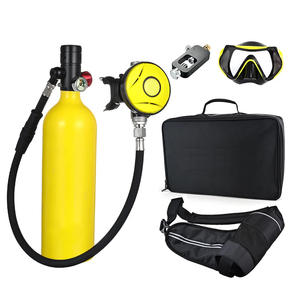 1 liter portable oxygen tank scuba diving equipment diving air tank oxygen cylinder