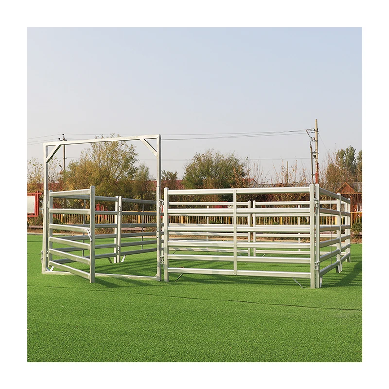 galvanized portable heavy duty  livestock horse goat sheep cattle yard corral  travel fence panels for sale