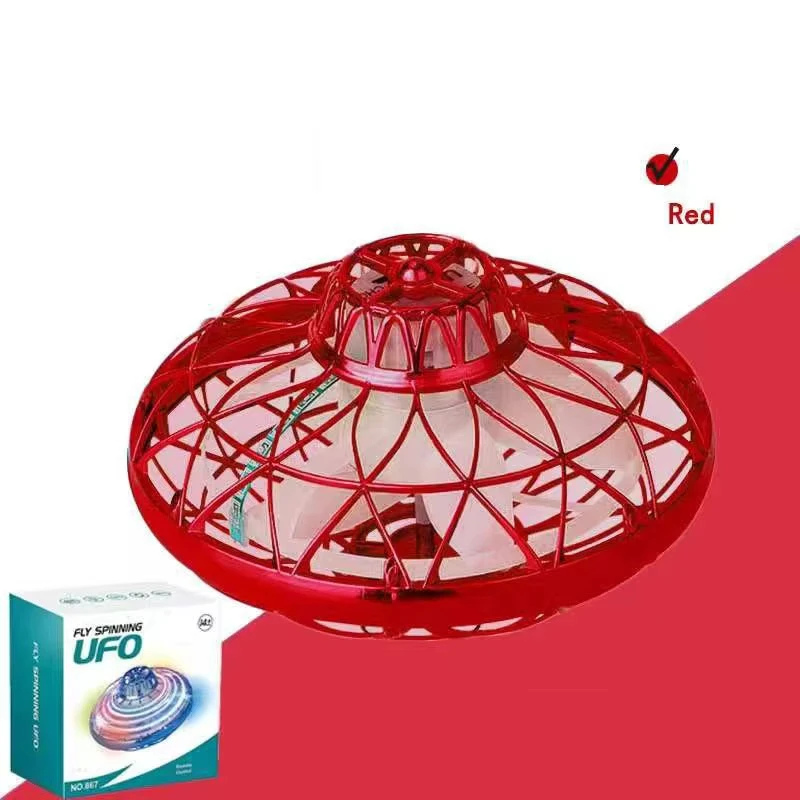 New Arrival Free Turn Automatic Return Flying ufo Ball With LED Light Ground Gyro Mode ufo Ball Toys for Kids