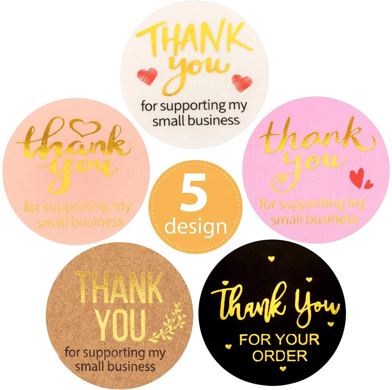 Спасибо этикетка на заказ самоклеящиеся рулоны