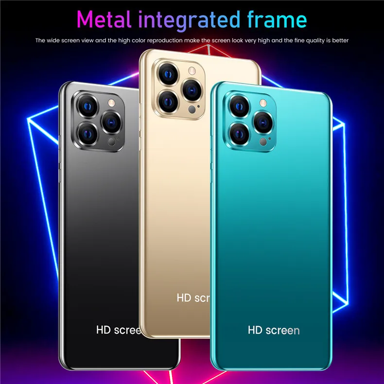 Смартфон i12 Pro 6 5 дюйма 12 + 512 ГБ Android 10 ядер 5G LET phone 3 камера MTK6889 распознавание лица разблокированный мобильный