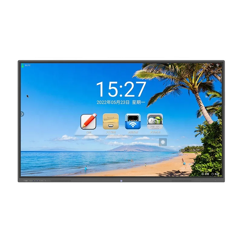 Factory price 4k 65 75 86 98 100 110 inch touch screen Multi-language software lcd smart tv android interactive whiteboard