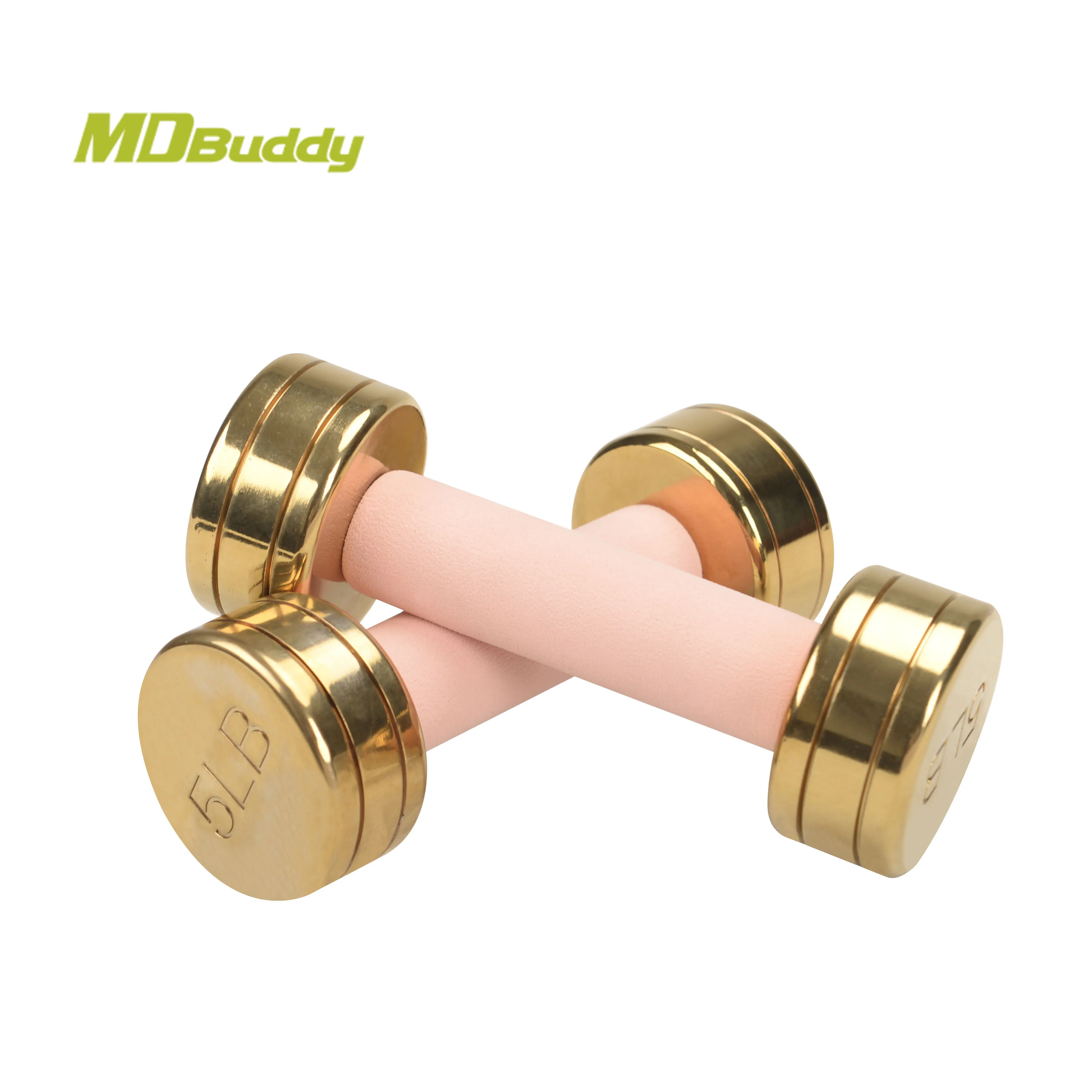 MDBuddy Titanium Dumbbells Steel Dumbbells Steel Weights with Soft Foam Handle for Women Men or Kids Home Gym Fitness Studio