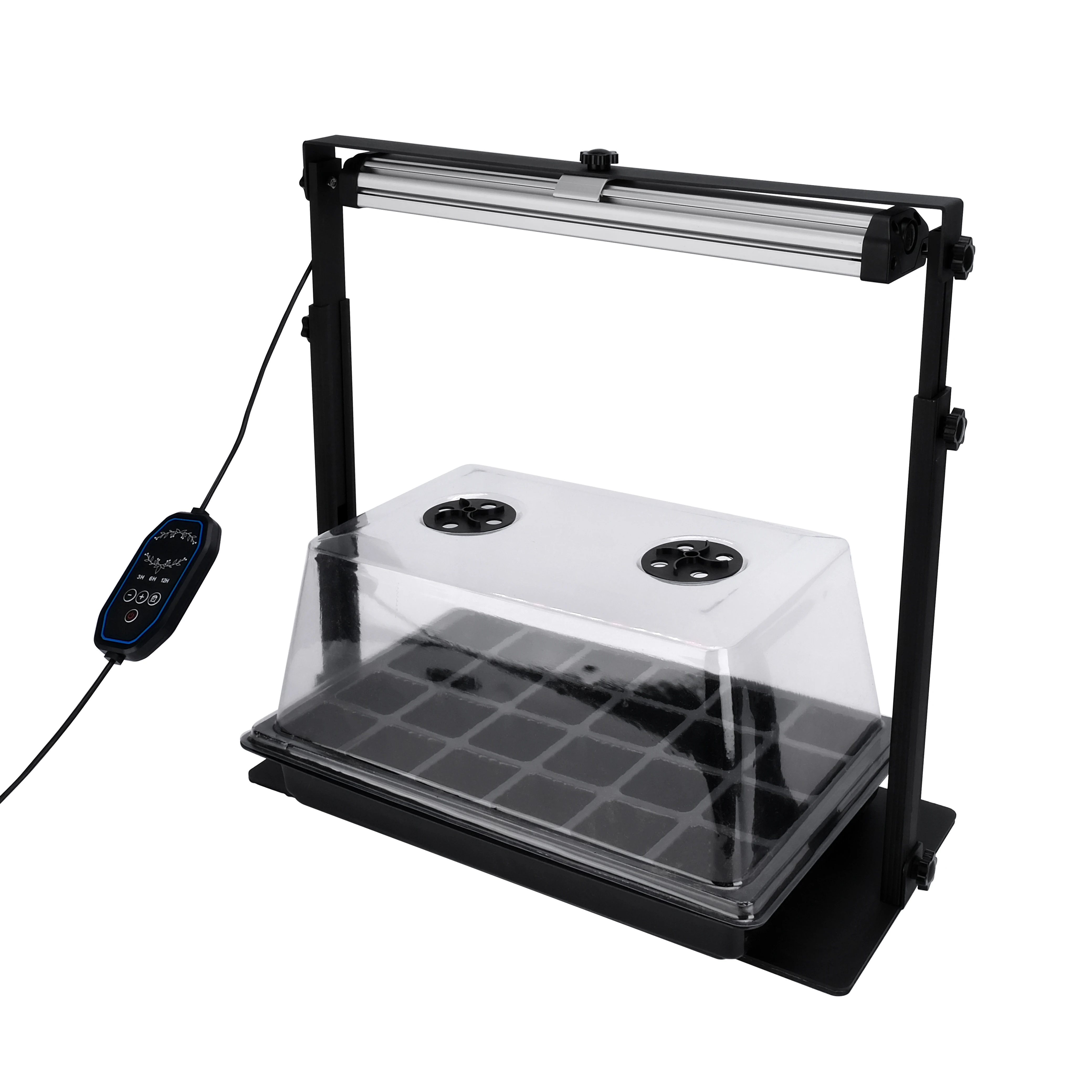 Mini Indoor Greenhouse With LED Grow  Light & Indoor Gardening Plant Germination Trays