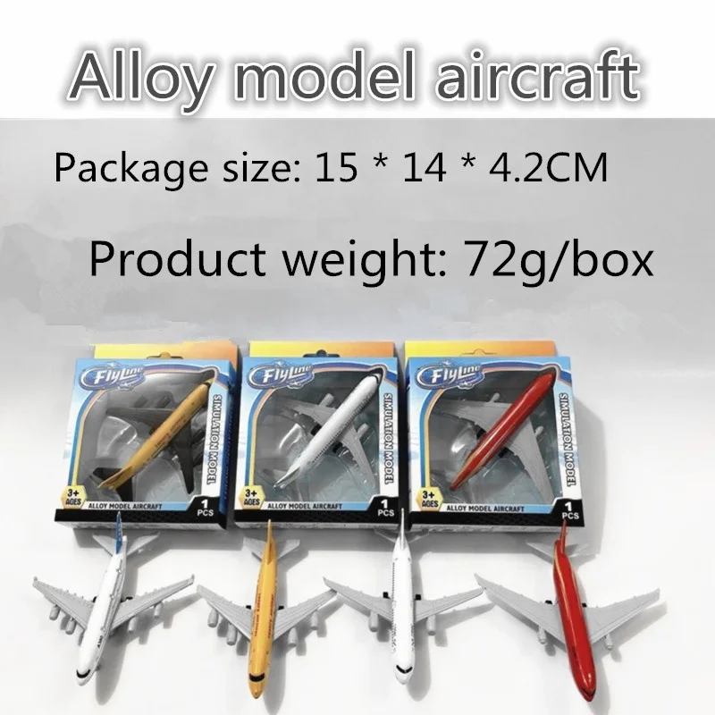 Kids Pull Back Diecast Civil Aircraft Model Toy Emulational Model Plane Toy