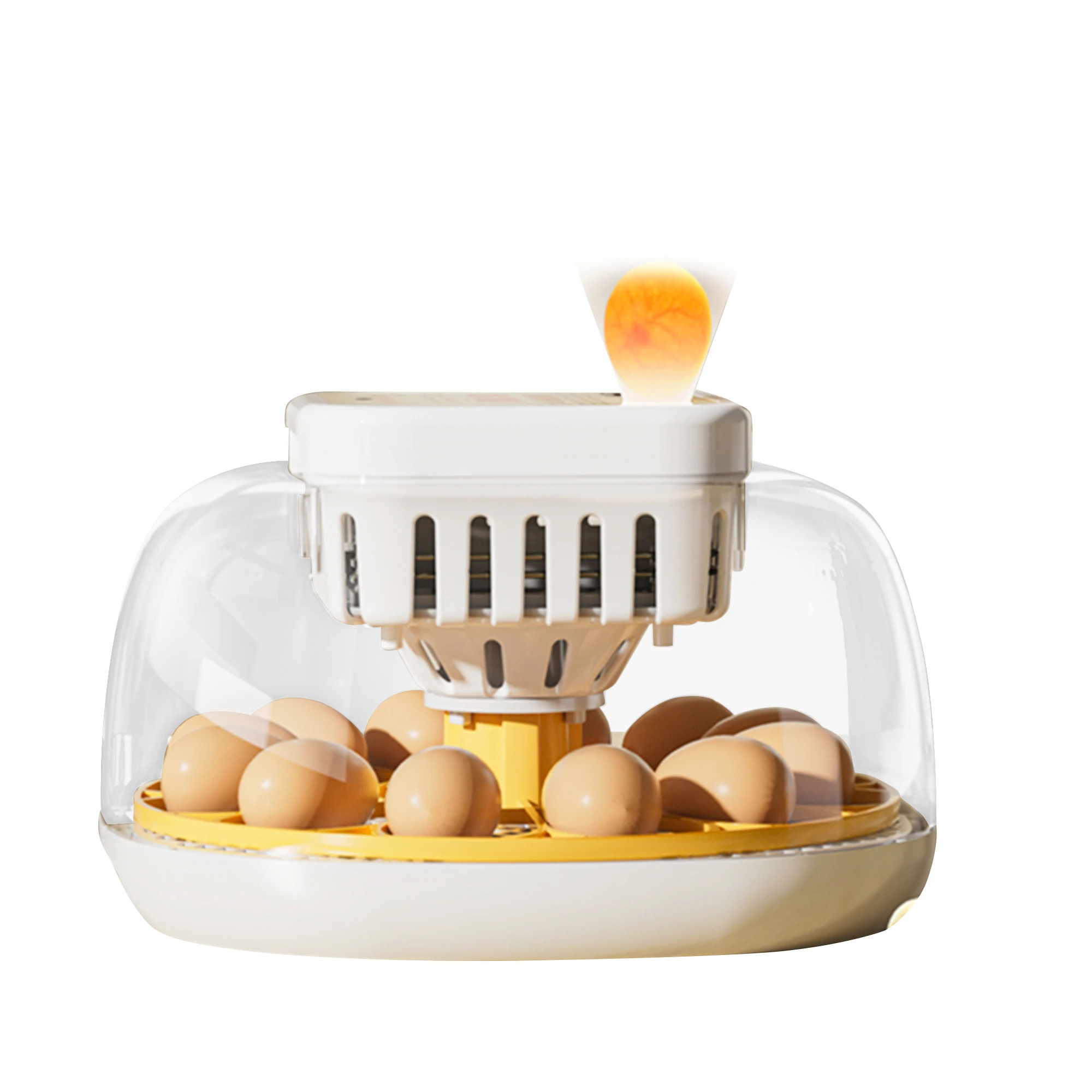 Round Shape 12 Egg Incubator Machine for Hatching Eggs Fully Automatic Egg Incubator