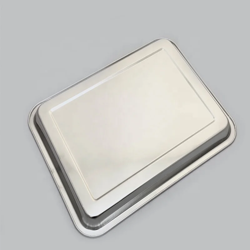 ZHONGTE Wholesale Stainless Steel Food Metal Serving Trays  With High Quality