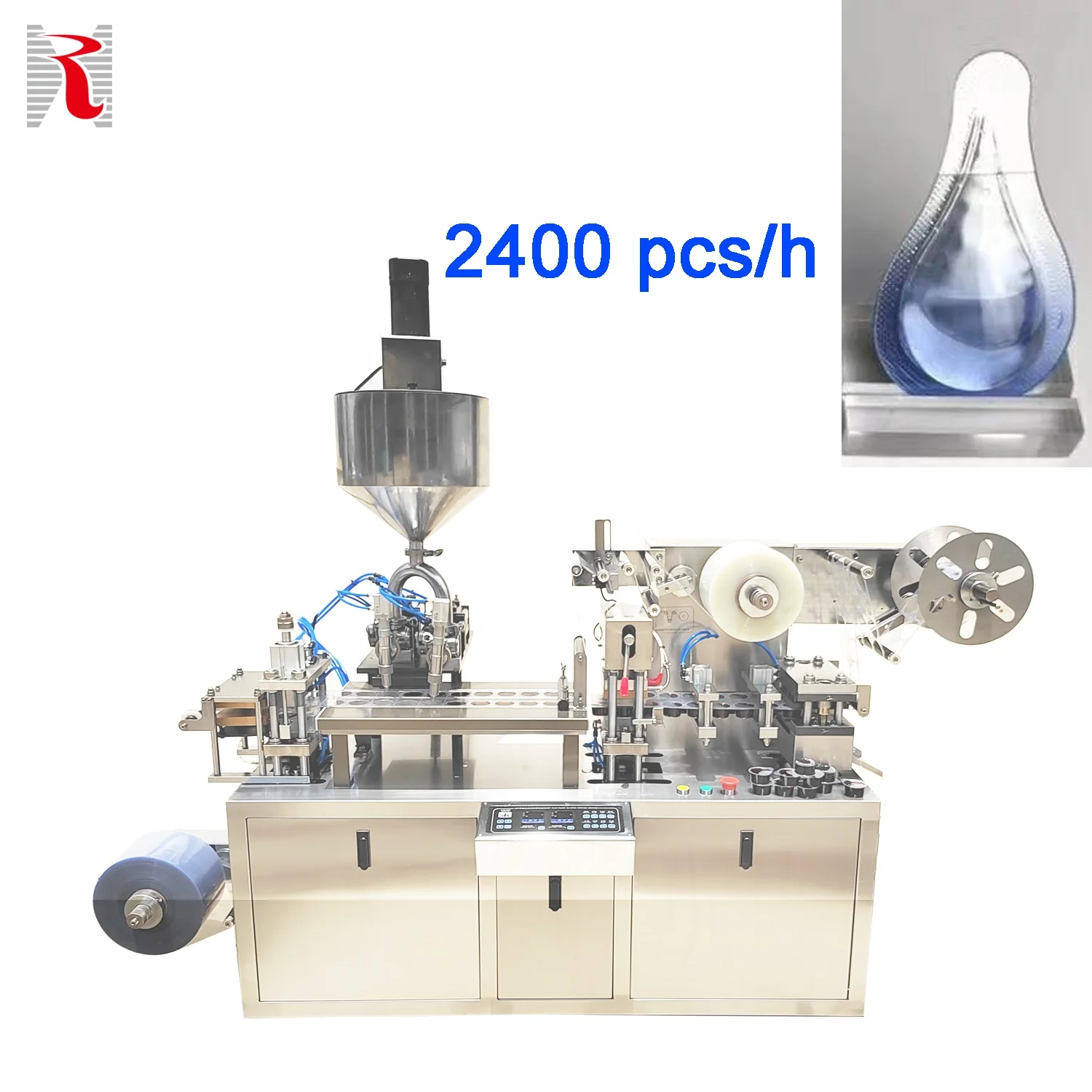 New Patent DPP Series Automatic Sauce Chili Sauce Peanut Butter Ketchup Paste Aluminum Plastic Liquid Blister Packaging Machine