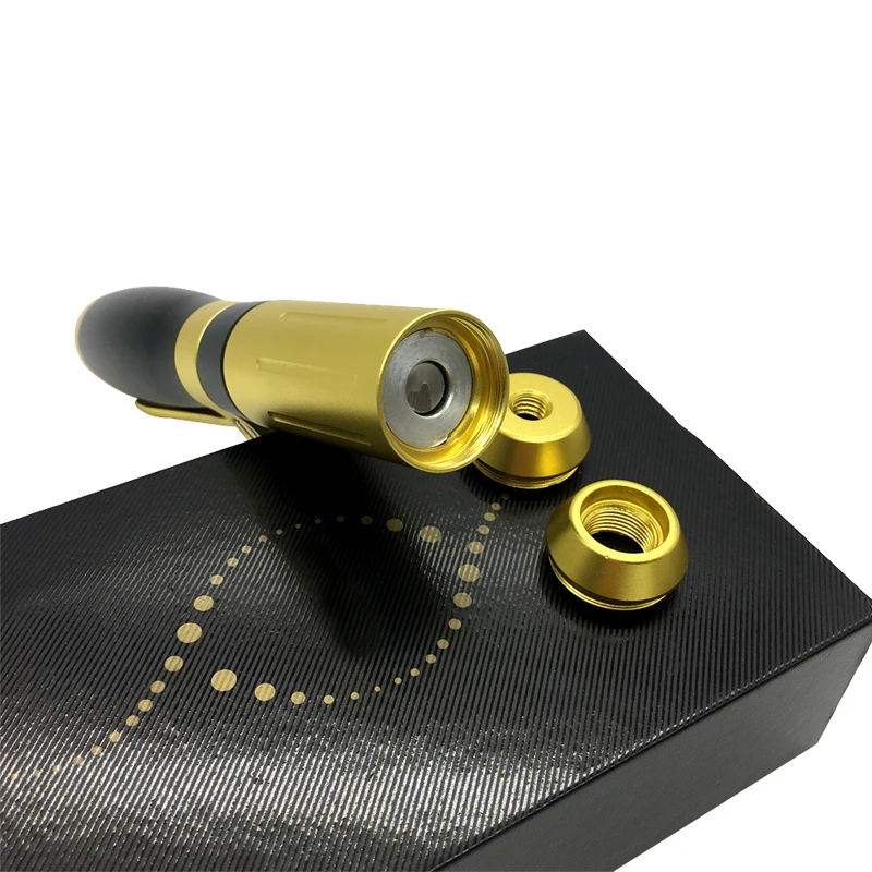 High profesional  lip ampoules gel  0,5ml black gold pen  for cross linked hyaluronic acid ha 10ml