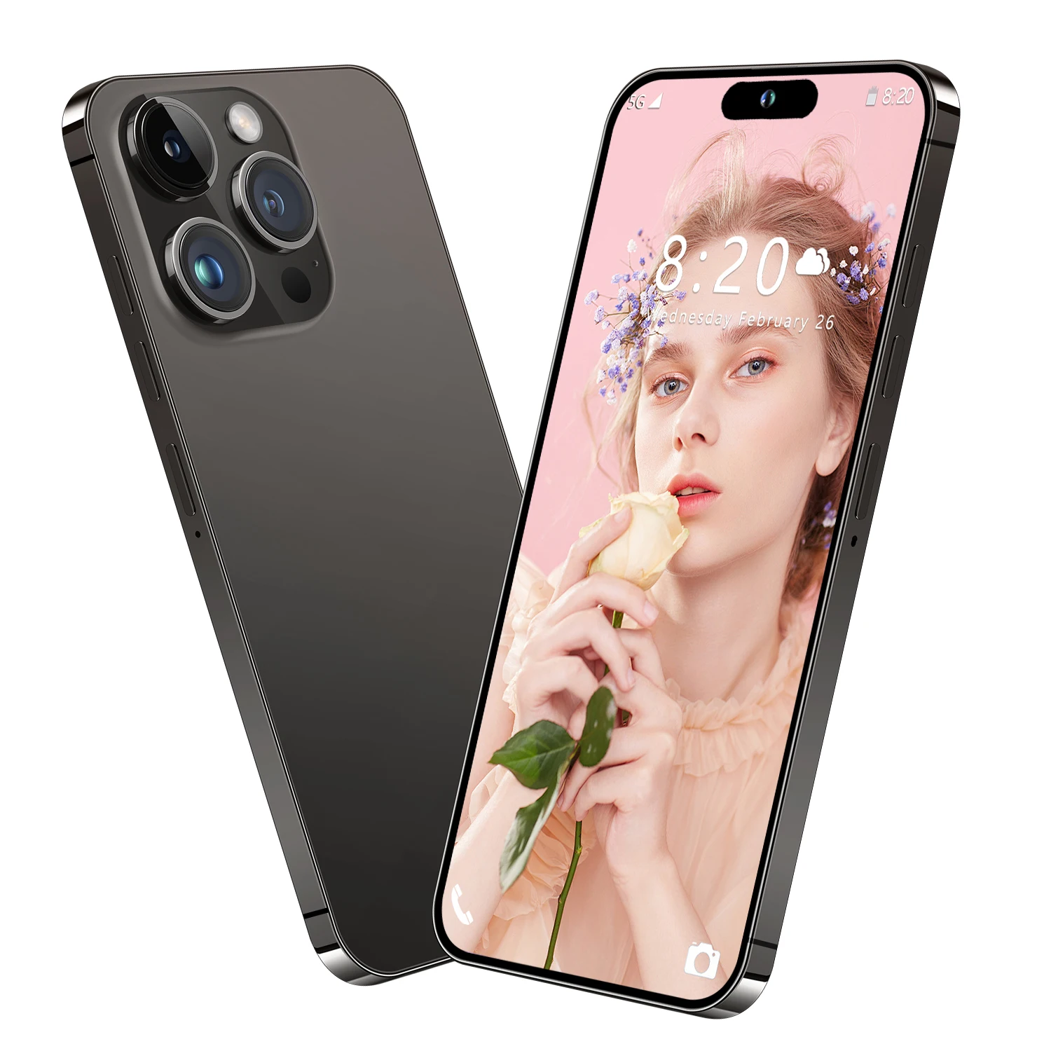 i15 Smartphone 6.7 Inch HD Full Screen WIFI GPS 16GB+1TGB Android 4G 5G Mobile Phone 108MP Rear Supports English Spanish French