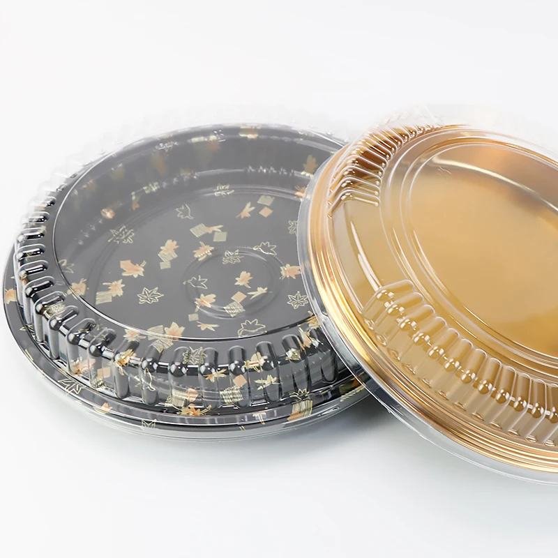 Оптовая продажа, пластиковая круглая японская перерабатываемая одноразовая упаковочная коробка для суши