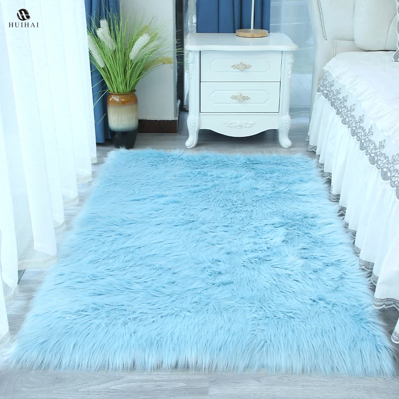 Super Soft Plush Fur Area Rug for Living Room  Fluffy Faux Fur Rug  Wholesale Faux Fur Floor Mat