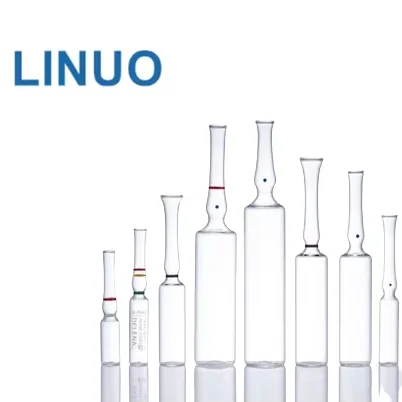LINUO pharmaceutical glass packaging low or neutral borosilicate medical ampoul