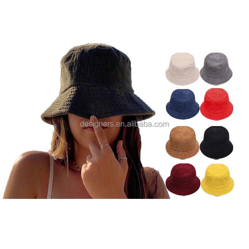 Вельветовая Панама сплошного цвета оптом