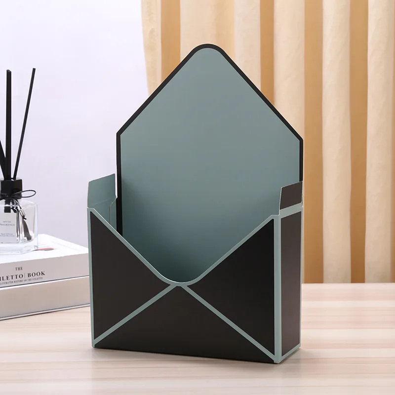New Style Recyclable Decorative Empty Envelope Flower Package Paper Box Fresh Flower Gift Boxes Gold Foil Popular Bouquets Food