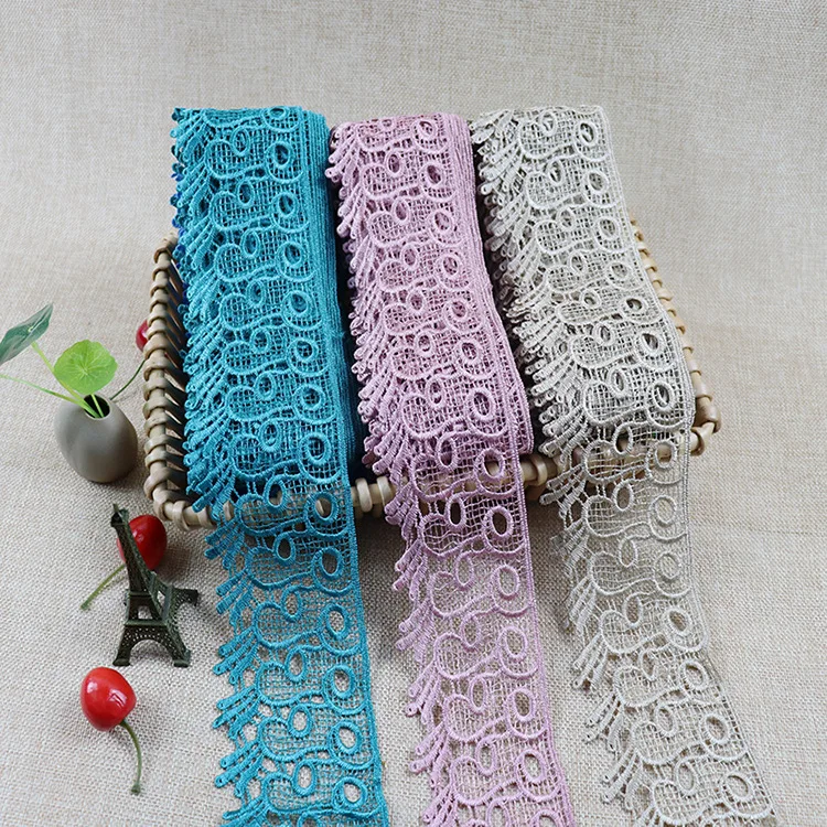 New water-soluble embroidery lace 8cm wide lace curtain home accessories lace lace
