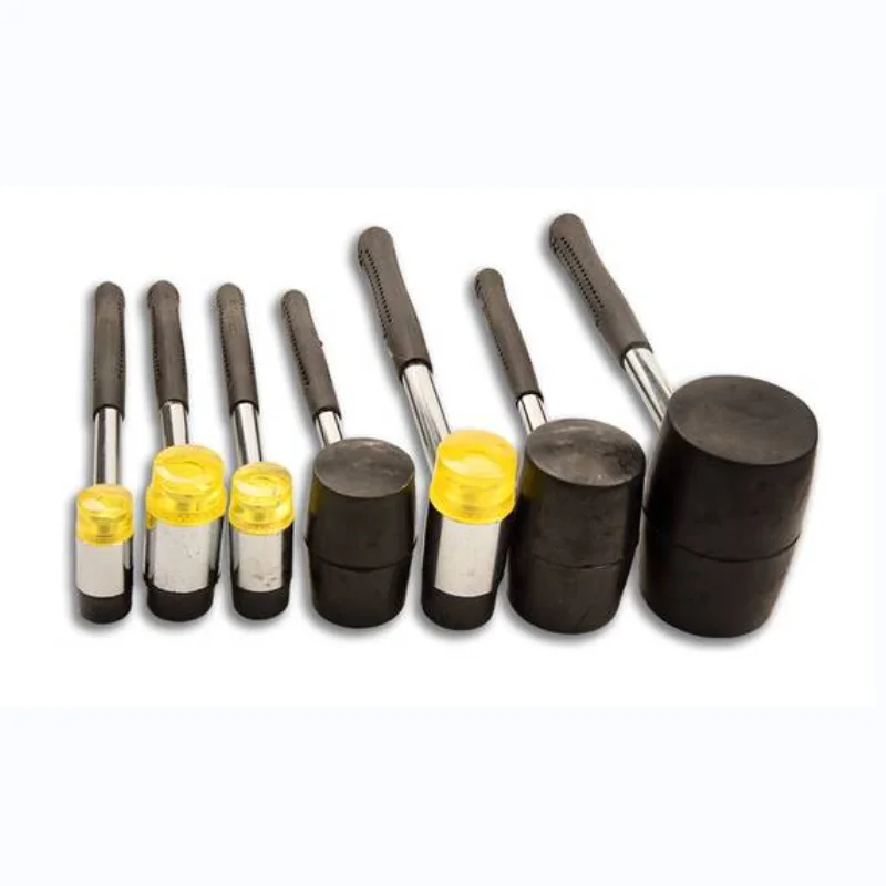 Striking Tools 8/12/16/24oz TPR handle black rubber mallet hammer for flooring  furniture and garden tools